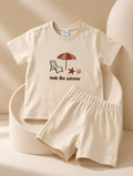 Ecru Short & Tshirt