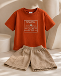 Beige Muslin Short & Tshirt