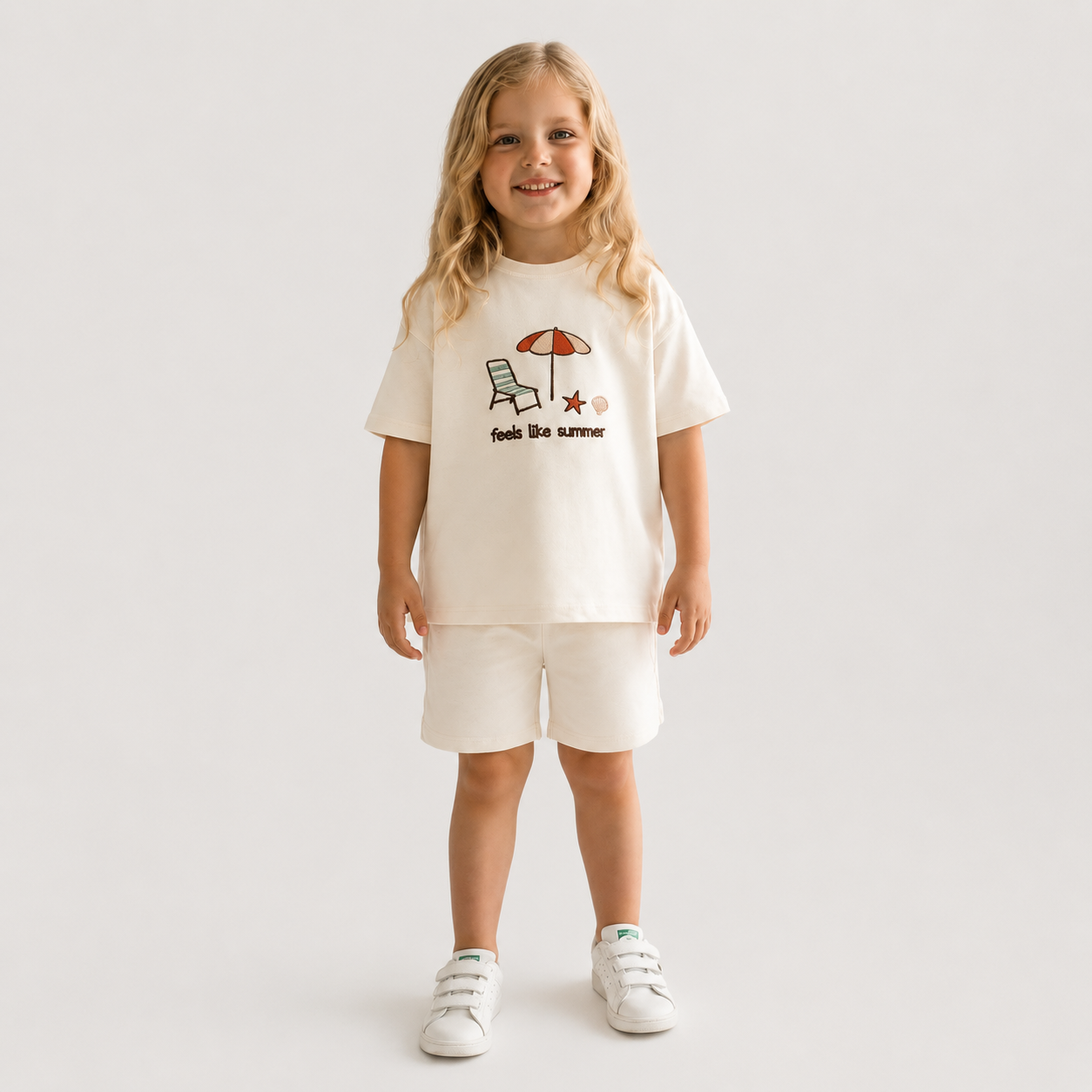 Ecru Short & Tshirt