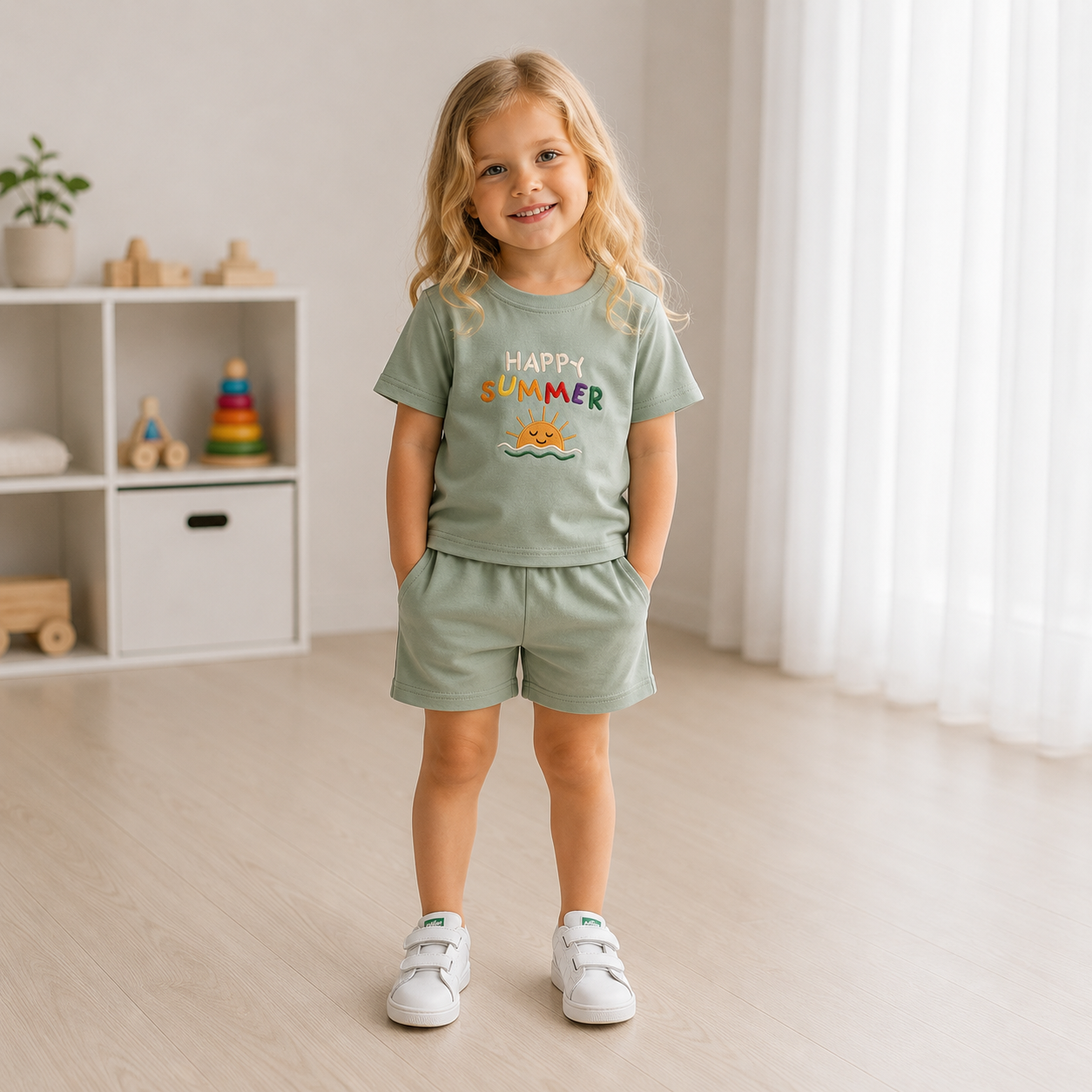 Sage Short & Tshirt
